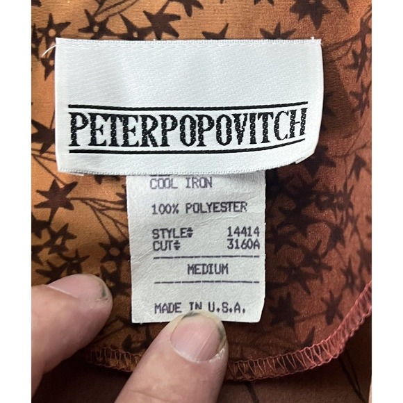 Vin Peter Popovitch Ladies Casual Jacket Multi Color Brown Size Medium Soft - Picture 3 of 5